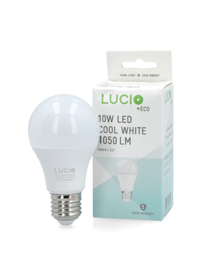Lucio 10W 6500K LED Bulb Cool White 14.6 x 6.2 x 6.4 cm L-ST-0100-10W-6500K - Image 2